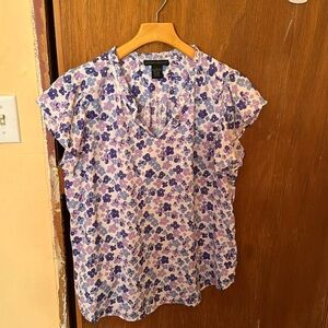 Purple floral shirt